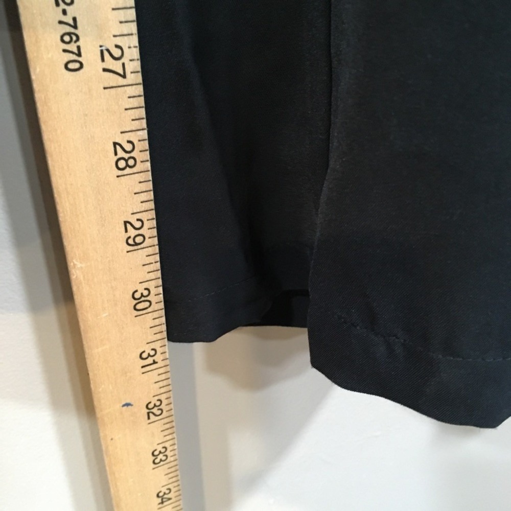 Ododos High Waist Super Wide Leg Pants Womens XL Black Minimalist Modern Capsule - Picture 6 of 13